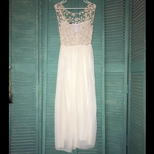 Jade & Juliet ivory Maxi Dress